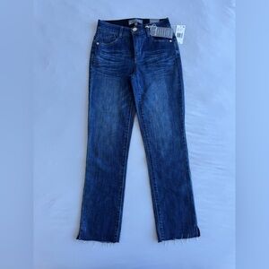 Wit & Wisdom Logan 'Ab'Solution High Waist Raw Hem Skinny Crop Jeans